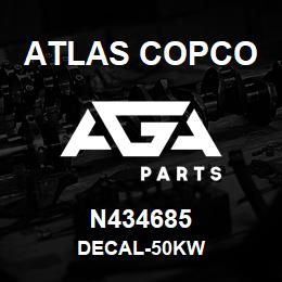 N434685 Atlas Copco DECAL-50KW | AGA Parts