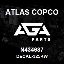 N434687 Atlas Copco DECAL-325KW | AGA Parts