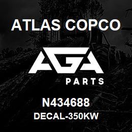 N434688 Atlas Copco DECAL-350KW | AGA Parts