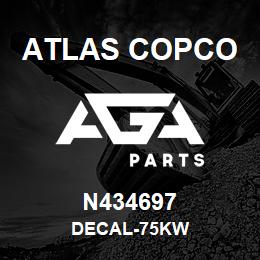 N434697 Atlas Copco DECAL-75KW | AGA Parts