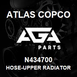 N434700 Atlas Copco HOSE-UPPER RADIATOR | AGA Parts