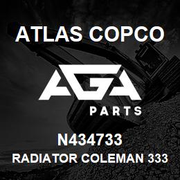 N434733 Atlas Copco RADIATOR COLEMAN 33303901 | AGA Parts