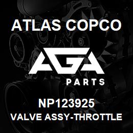 NP123925 Atlas Copco VALVE ASSY-THROTTLE | AGA Parts