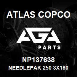 NP137638 Atlas Copco NEEDLEPAK 250 3X180 | AGA Parts