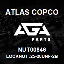 NUT00846 Atlas Copco LOCKNUT .25-28UNF-2B | AGA Parts