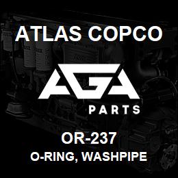 OR-237 Atlas Copco O-RING, WASHPIPE | AGA Parts