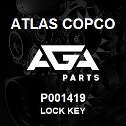 P001419 Atlas Copco LOCK KEY | AGA Parts