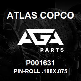 P001631 Atlas Copco PIN-ROLL .188X.875 | AGA Parts