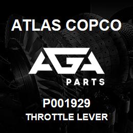 P001929 Atlas Copco THROTTLE LEVER | AGA Parts