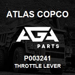 P003241 Atlas Copco THROTTLE LEVER | AGA Parts