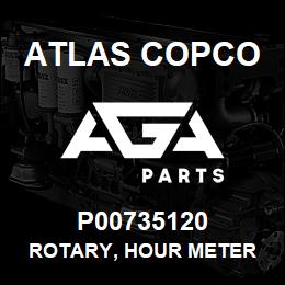 P00735120 Atlas Copco ROTARY, HOUR METER | AGA Parts