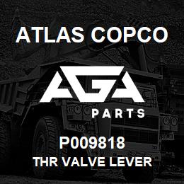 P009818 Atlas Copco THR VALVE LEVER | AGA Parts