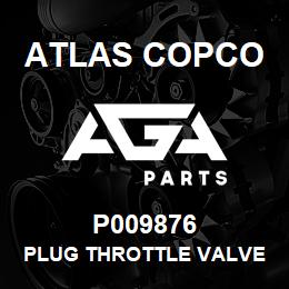 P009876 Atlas Copco PLUG THROTTLE VALVE | AGA Parts