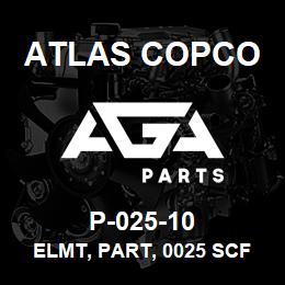 P-025-10 Atlas Copco ELMT, PART, 0025 SCFM | AGA Parts