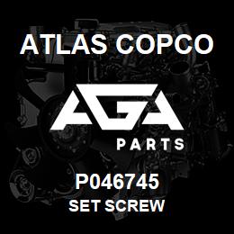 P046745 Atlas Copco SET SCREW | AGA Parts