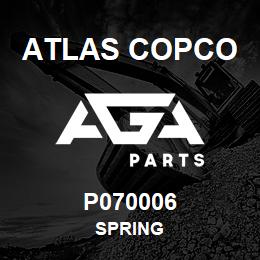 P070006 Atlas Copco SPRING | AGA Parts