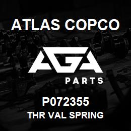 P072355 Atlas Copco THR VAL SPRING | AGA Parts