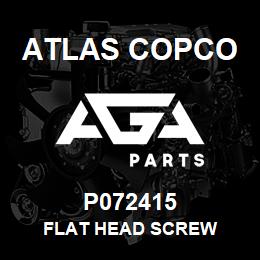 P072415 Atlas Copco FLAT HEAD SCREW | AGA Parts