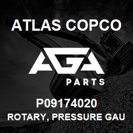 P09174020 Atlas Copco ROTARY, PRESSURE GAU | AGA Parts