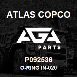 P092536 Atlas Copco O-RING IN-020 | AGA Parts