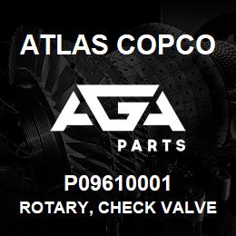 P09610001 Atlas Copco ROTARY, CHECK VALVE | AGA Parts