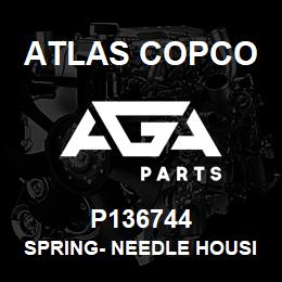 P136744 Atlas Copco SPRING- NEEDLE HOUSING | AGA Parts