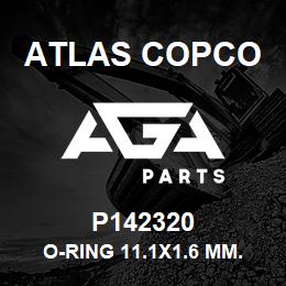 P142320 Atlas Copco O-RING 11.1X1.6 MM. | AGA Parts