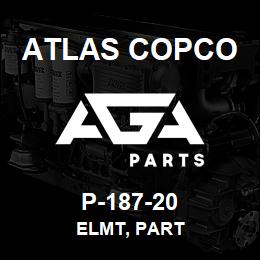 P-187-20 Atlas Copco ELMT, PART | AGA Parts