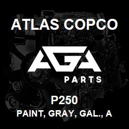 P250 Atlas Copco PAINT, GRAY, GAL., A | AGA Parts