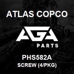 PHS582A Atlas Copco SCREW (4/PKG) | AGA Parts