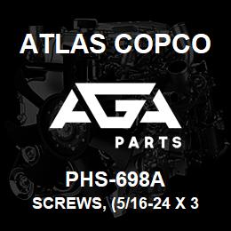 PHS-698A Atlas Copco SCREWS, (5/16-24 X 3/8") , 2/SE | AGA Parts