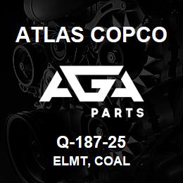 Q-187-25 Atlas Copco ELMT, COAL | AGA Parts