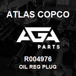 R004976 Atlas Copco OIL REG PLUG | AGA Parts