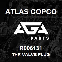 R006131 Atlas Copco THR VALVE PLUG | AGA Parts