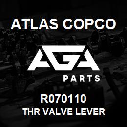 R070110 Atlas Copco THR VALVE LEVER | AGA Parts