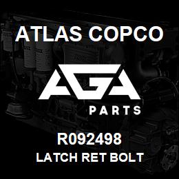 R092498 Atlas Copco LATCH RET BOLT | AGA Parts