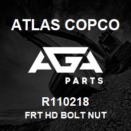 R110218 Atlas Copco FRT HD BOLT NUT | AGA Parts