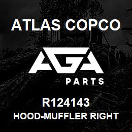 R124143 Atlas Copco HOOD-MUFFLER RIGHT | AGA Parts