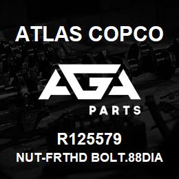 R125579 Atlas Copco NUT-FRTHD BOLT.88DIA | AGA Parts