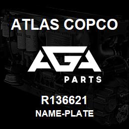 R136621 Atlas Copco NAME-PLATE | AGA Parts