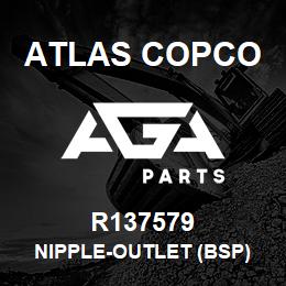 R137579 Atlas Copco NIPPLE-OUTLET (BSP) | AGA Parts