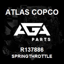 R137886 Atlas Copco SPRINGTHROTTLE | AGA Parts