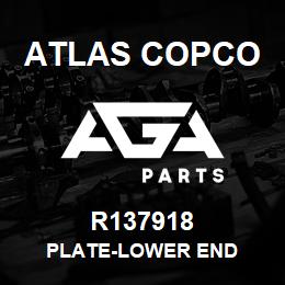 R137918 Atlas Copco PLATE-LOWER END | AGA Parts