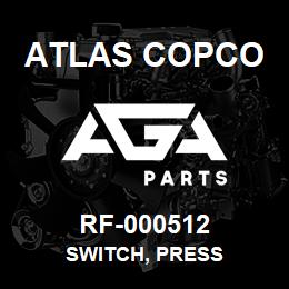 RF-000512 Atlas Copco SWITCH, PRESS | AGA Parts