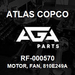 RF-000570 Atlas Copco MOTOR, FAN, 810E249A88 | AGA Parts