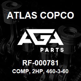 RF-000781 Atlas Copco COMP, 2HP, 460-3-60 | AGA Parts