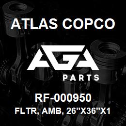 RF-000950 Atlas Copco FLTR, AMB, 26"X36"X1" | AGA Parts