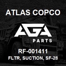 RF-001411 Atlas Copco FLTR, SUCTION, SF-289-T | AGA Parts