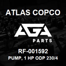 RF-001592 Atlas Copco PUMP, 1 HP ODP 230/460 | AGA Parts