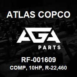 RF-001609 Atlas Copco COMP, 10HP, R-22,460-3-60, HERM | AGA Parts